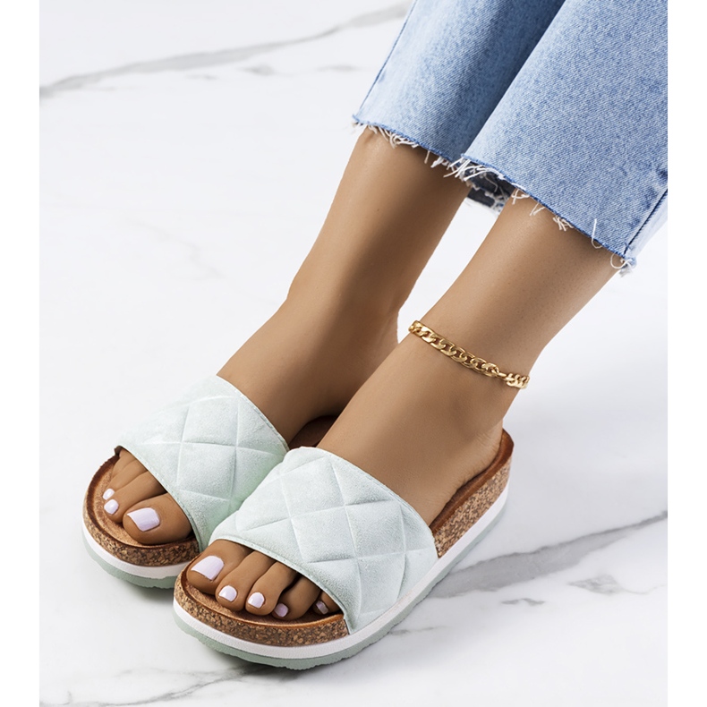 Vihreät sandaalit Galtsin korkkipohjassa 1