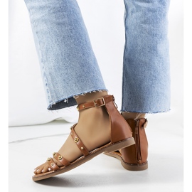 Kroltin ruskeat nastalliset sandaalit 1