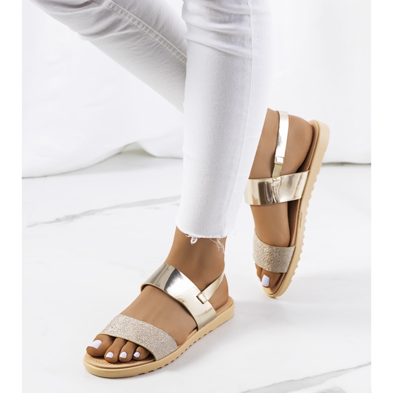 Lavalin kultaiset naisten sandaalit kultainen 1