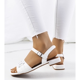 Tanna tyylikkäät valkoiset sandaalit valkoinen 1