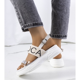 Hanin naisten valkoiset sandaalit valkoinen 1