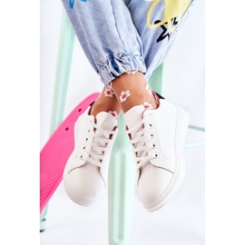 FK2 Naisten urheilukengät, jotka on sidottu valkoiseen Renesmeen valkoinen musta vaaleanpunainen kultainen 2