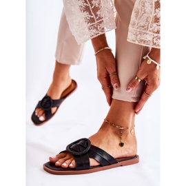 Naisten muodikkaat mustat Sansa-tossut 1