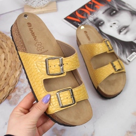 Keltaiset soljelliset Inblu W ARC15 -tossut keltainen 1