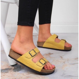 Keltaiset soljelliset Inblu W ARC15 -tossut keltainen 2