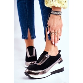 S.Barski Naisten urheilukengät Lenkkarit Musta Nahka Wilimont 2