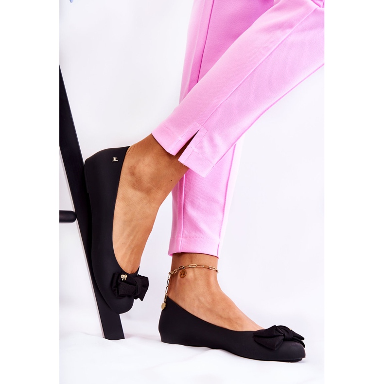 PH1 Naisten kumiballerina-rusetti, musta Fergie 1