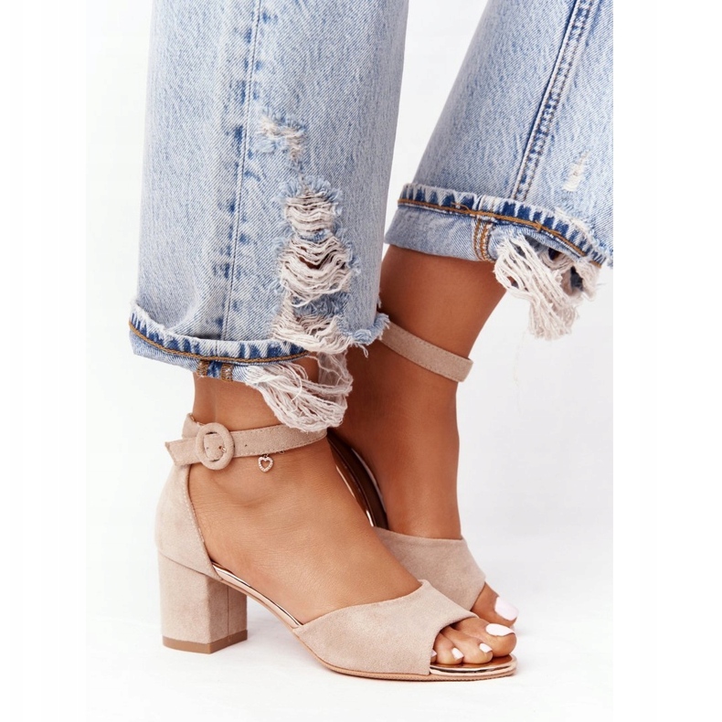 Mokkanahka korkokengät Vinceza 21-20100 Beige 2