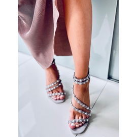 Sandaalit korkokengissä Noelle LT.GREY harmaa 1