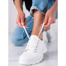 SHELOVET Valkoiset lenkkarit lavalla valkoinen 1