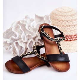 S.Barski Lasten sandaalit soljella Musta Letto 2