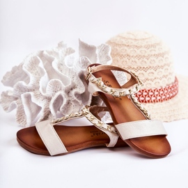 S.Barski Lasten sandaalit soljella beige Letto 2