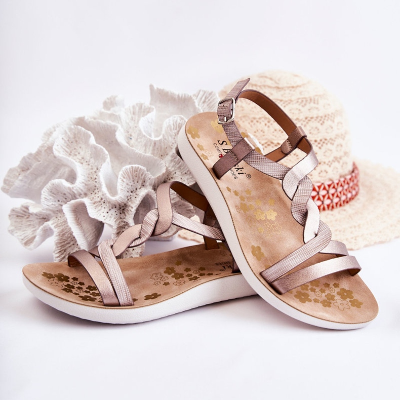 S.Barski Lasten sandaalit soljella, hopea Dimmel 2