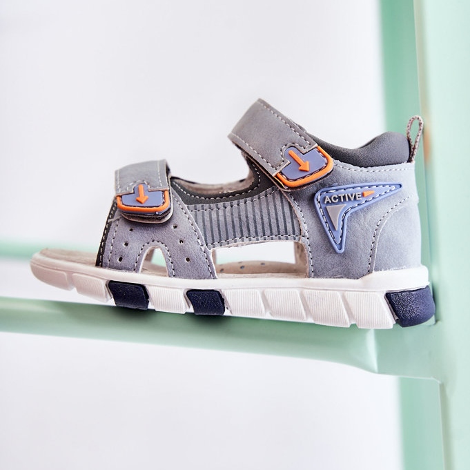 PE1 Mukavat Lasten sandaalit Harmaa Samell ['harmaa'] 2