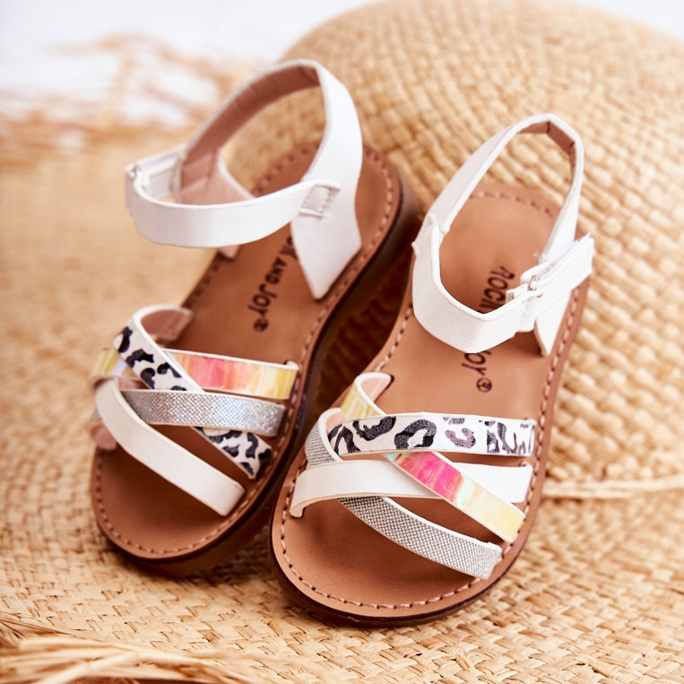 FR1 Lasten valkoiset Nelsonin kesäsandaalit valkoinen valkoinen 2