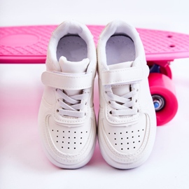 Lasten urheilukengät tarranauhalla White Elike valkoinen 2