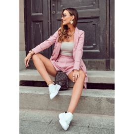 FS3 Naisten urheilukengät alustalla mustavalkoinen Eliso 1