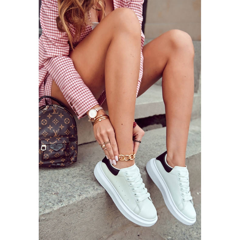 FS3 Naisten urheilukengät alustalla mustavalkoinen Eliso 2