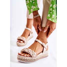 PS1 Naisten Wedge Sandaalit Beige Chaves kultainen 1