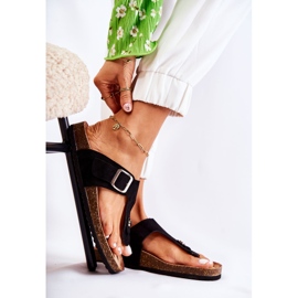 FB1 Naisten tossut soljella Musta Elina 1