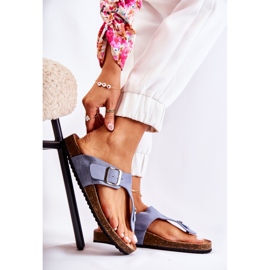 FB1 Naisten tossut soljella Sininen Elina 1