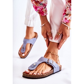 FB1 Naisten tossut soljella Sininen Elina 2