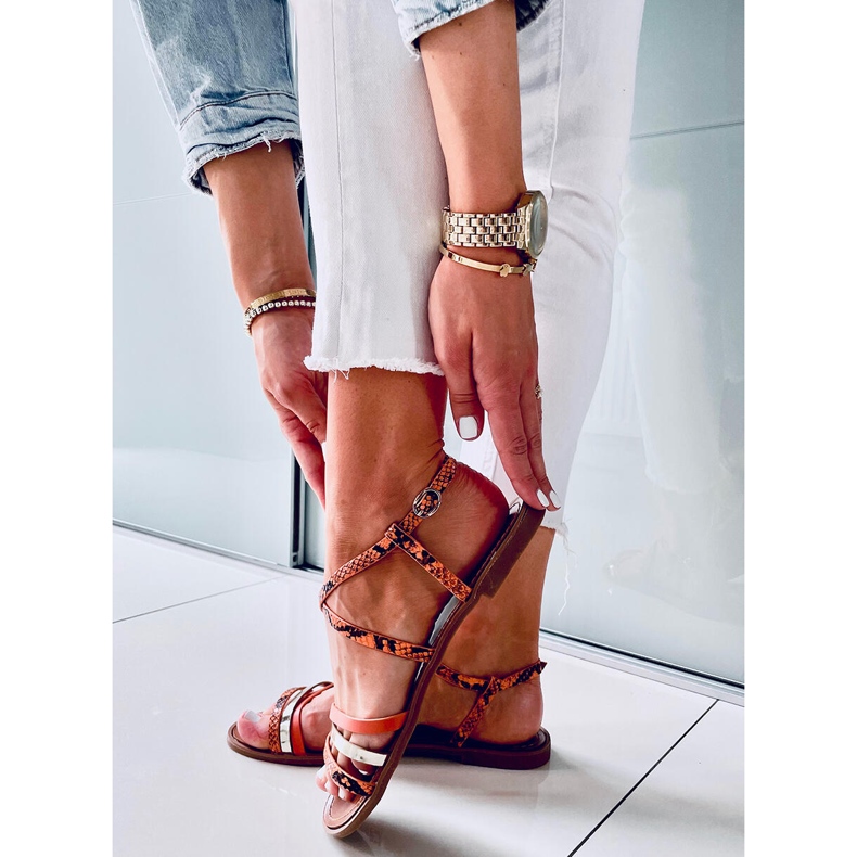 Bavi Orange naisten sandaalit oranssi 1