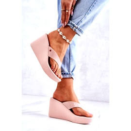 Naisten kiilatossut ZAXY HH285294 Nude beige vaaleanpunainen 2