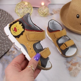 Velcro sandaalit Kornecki Jr KOR6867 kameli ruskea 1