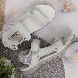 American Club W AM896B harmaat tarranauhasandaalit 2