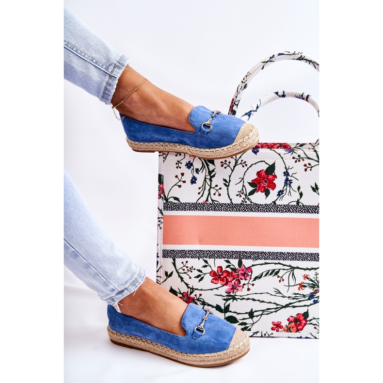 S.Barski Klassiset naisten siniset Oresa Slip-On espadrillit sininen 2