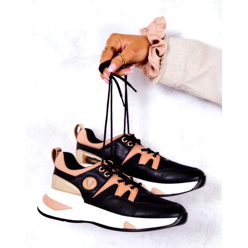 Vinceza Naisten urheilukengät lenkkarit mustat 4