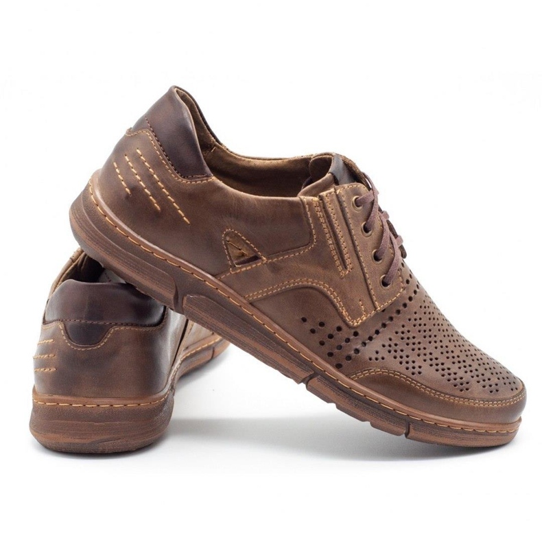 Polbut Miesten J55 vapaa-ajan kengät kesäksi, ruskea 3