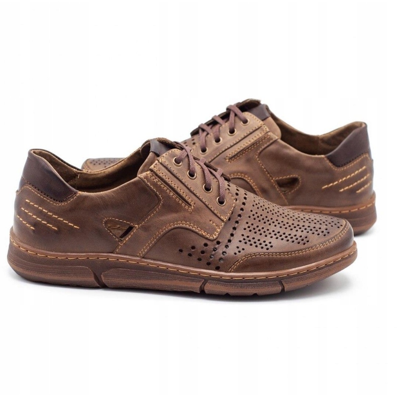 Polbut Miesten J55 vapaa-ajan kengät kesäksi, ruskea 4
