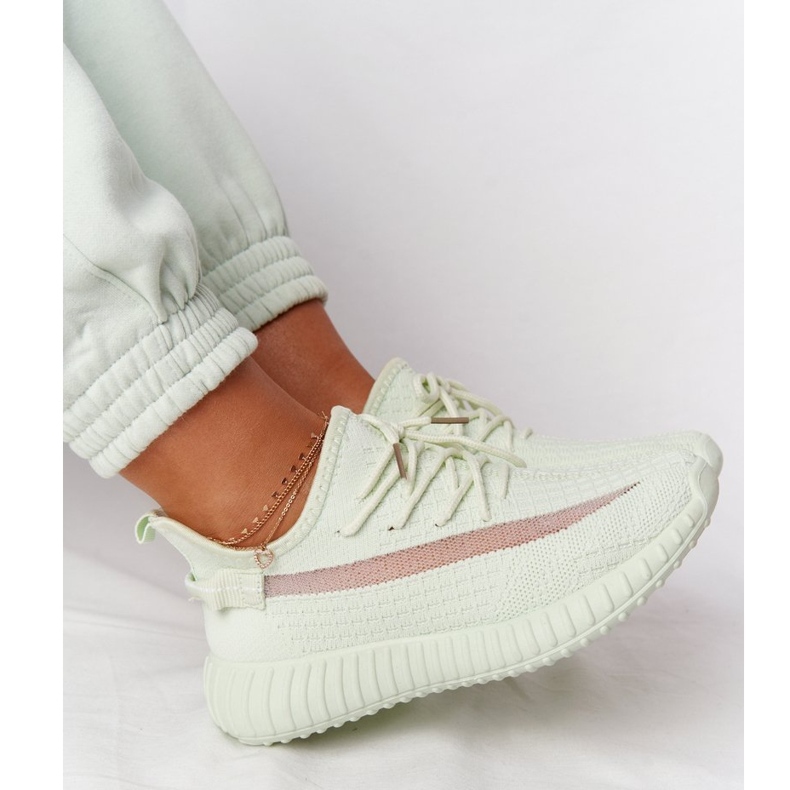 Naisten vaaleanvihreät lenkkarit urheilukengät 1