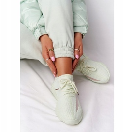 Naisten vaaleanvihreät lenkkarit urheilukengät 4