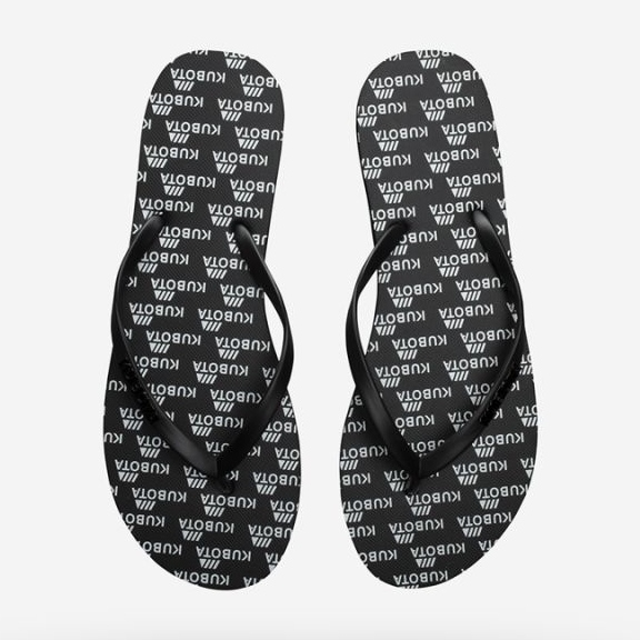 Kubota KUB7 mustat kumiset varvastossut 1