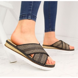 Rieker W R459 kiilatossut mustat 2