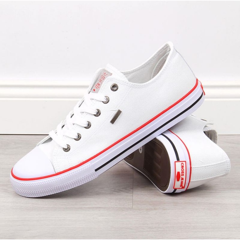 Low Cross Jeans M JJ1R4001C valkoiset tennarit valkoinen 2