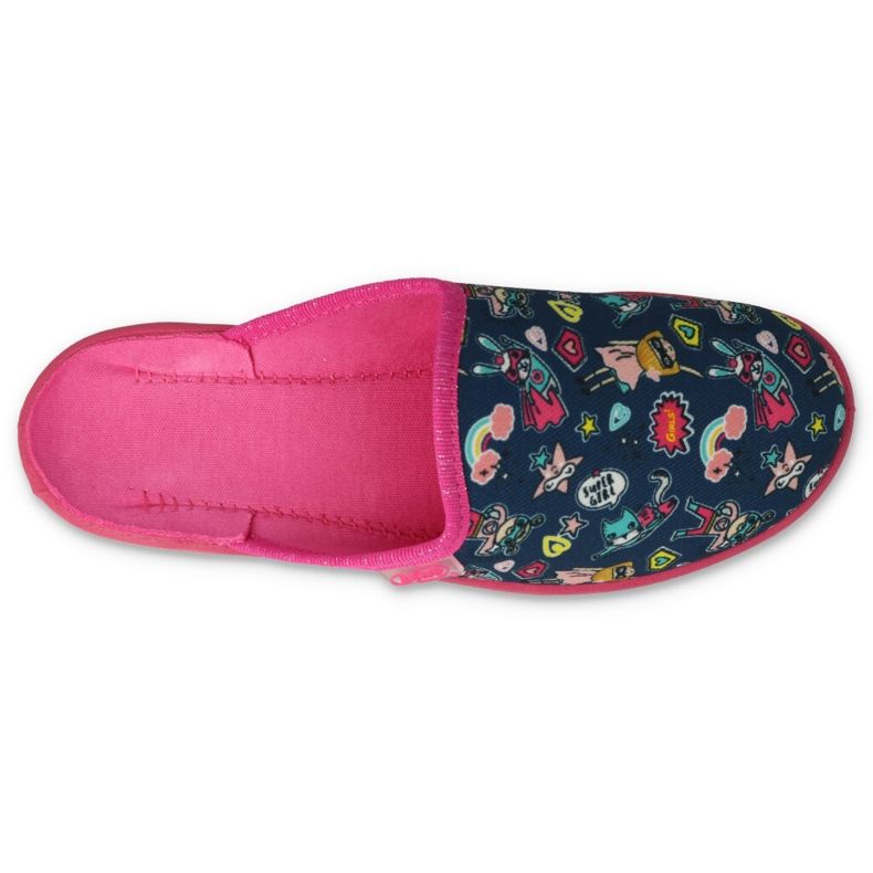 Befadon lasten tohvelit 707Y423 värikkäitä sovelluksia sininen 2