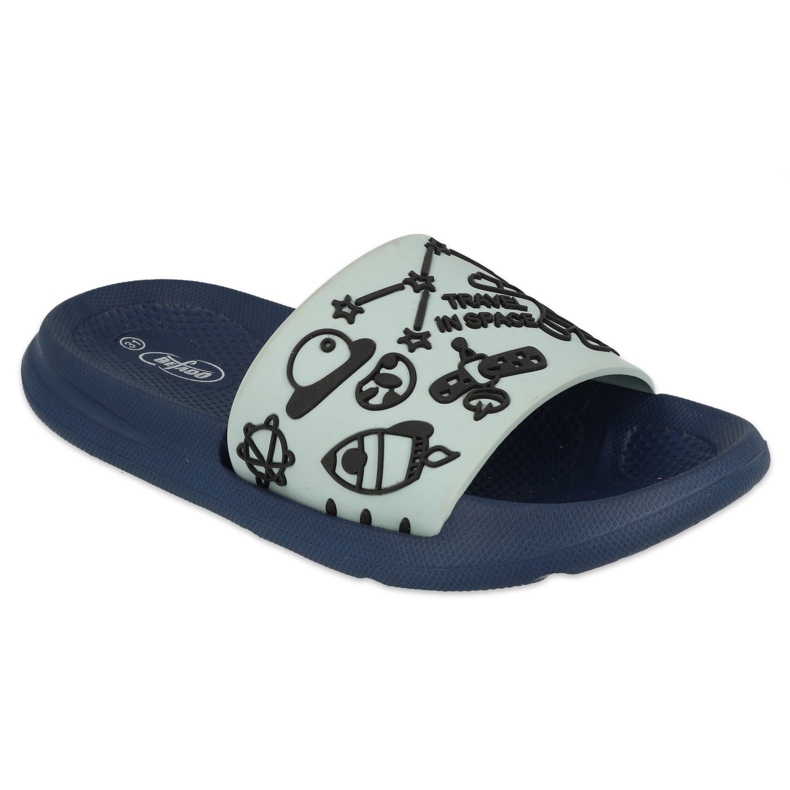 Befado lasten vaahtotossut - turkoosi 152Y009 monivärinen sininen 1