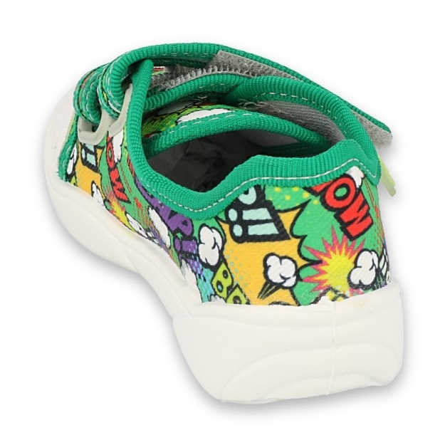 Befadon lasten tossut Velcro 907p122 Greenille vihreä 2