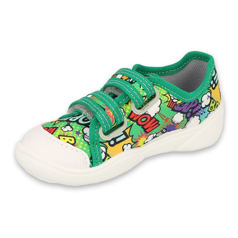 Befadon lasten tossut Velcro 907p122 Greenille vihreä 1