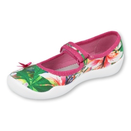 Befado lasten kengät 114X431 vaaleanpunainen vihreä 1