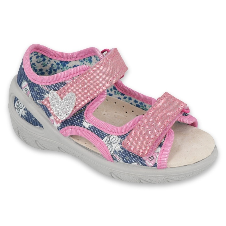 Befado lasten kengät pu 065X151 punainen vaaleanpunainen hopea 1