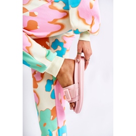 Naisten tossut soljella, vaaleanpunainen Devia 1 Naisten tossut soljella, vaaleanpunainen Devia 1