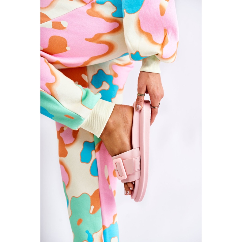 Naisten tossut soljella, vaaleanpunainen Devia 1 Naisten tossut soljella, vaaleanpunainen Devia 1