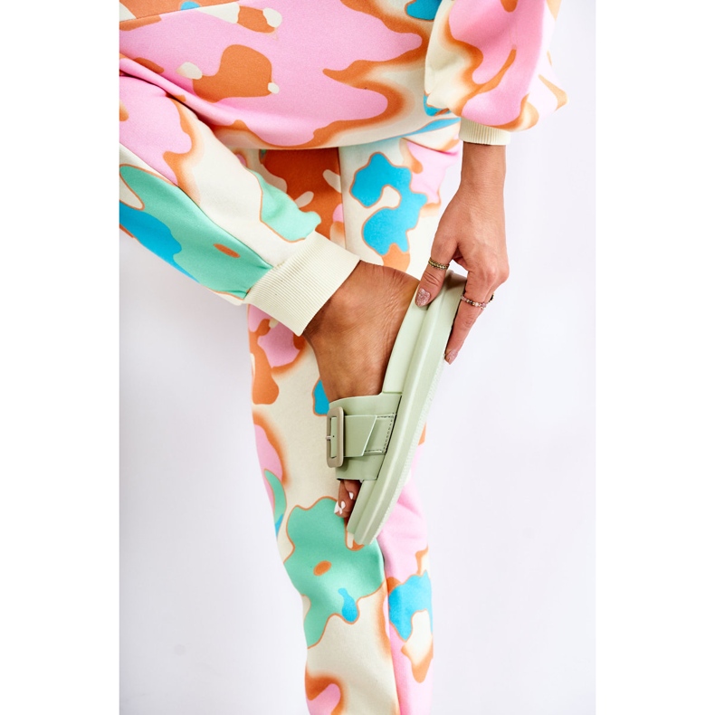 Naisten vihreät tossut soljella Devia 2