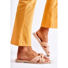 PG1 Naisten muodikkaat mokkanahkaiset Nude Lorrie -tossut beige vaaleanpunainen 2