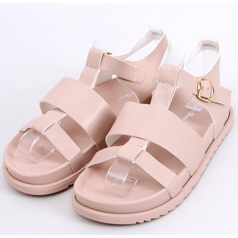 Patsy Nude naisten sandaalit beige vaaleanpunainen 1